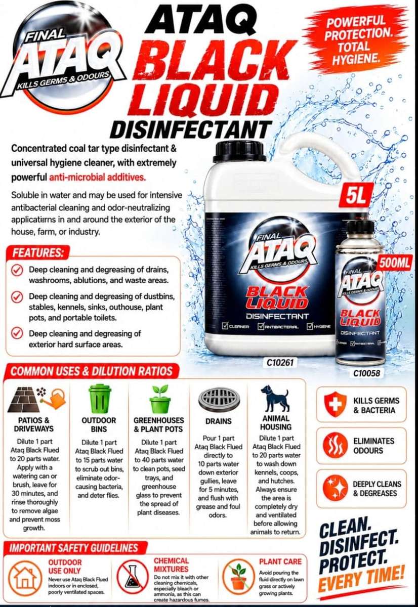 Final Ataq Black Liquid Disinfectant 5l