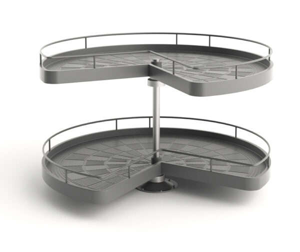 ROCO 3/4 Carousel 2 Shelf Dark Grey