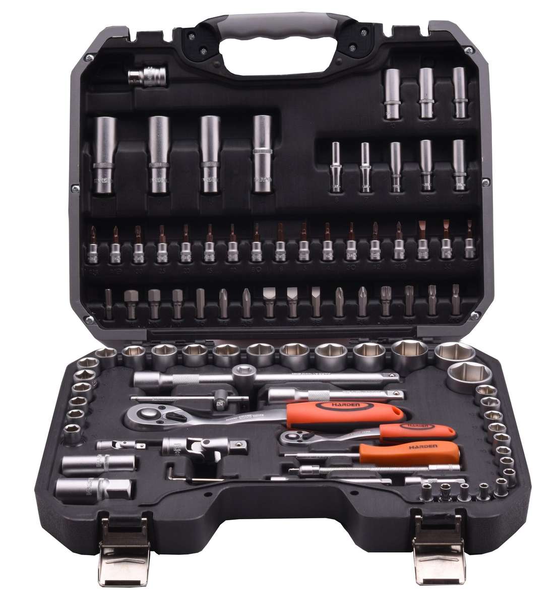 HARDEN 94 Piece ½ & ¼ Drive Socket Set