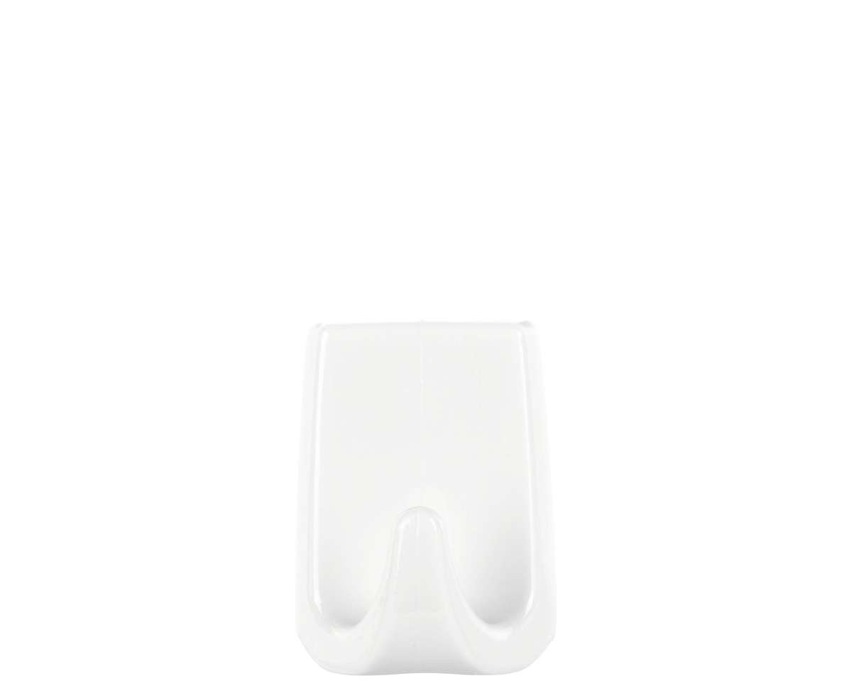 TESA Permanent Hooks Rectangular Small 3 Hooks/ 4 Strips White