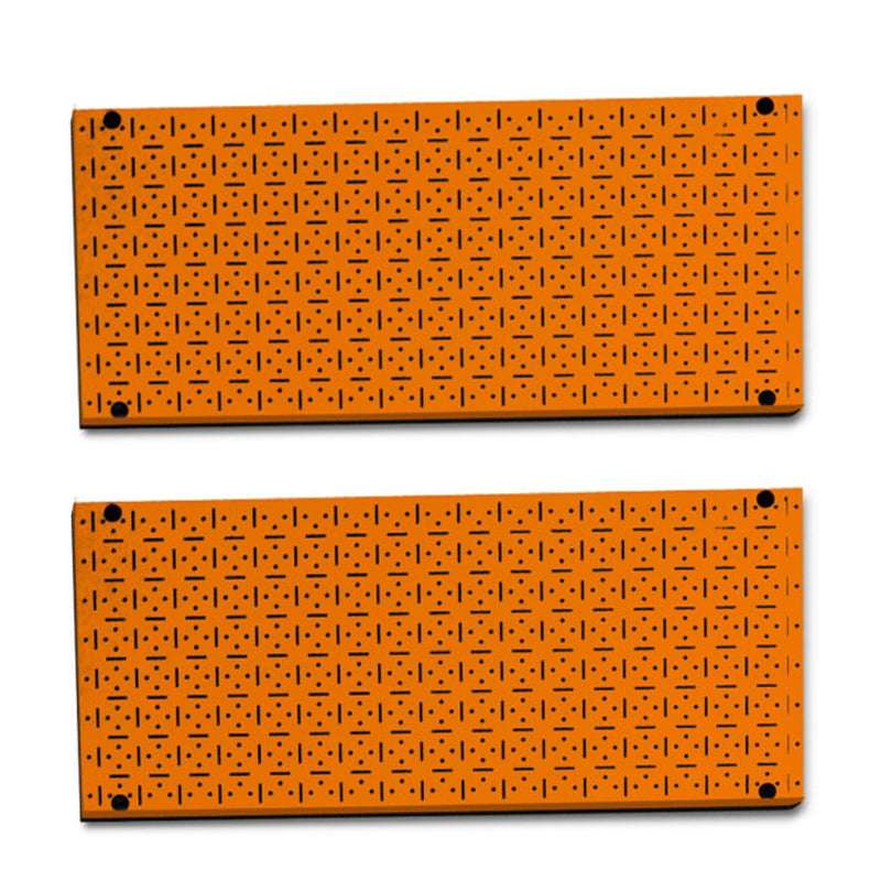 CLIP-FIT Powder Coated Steel Pegboard Orange 900mm x 400mm ( 2 pack  )