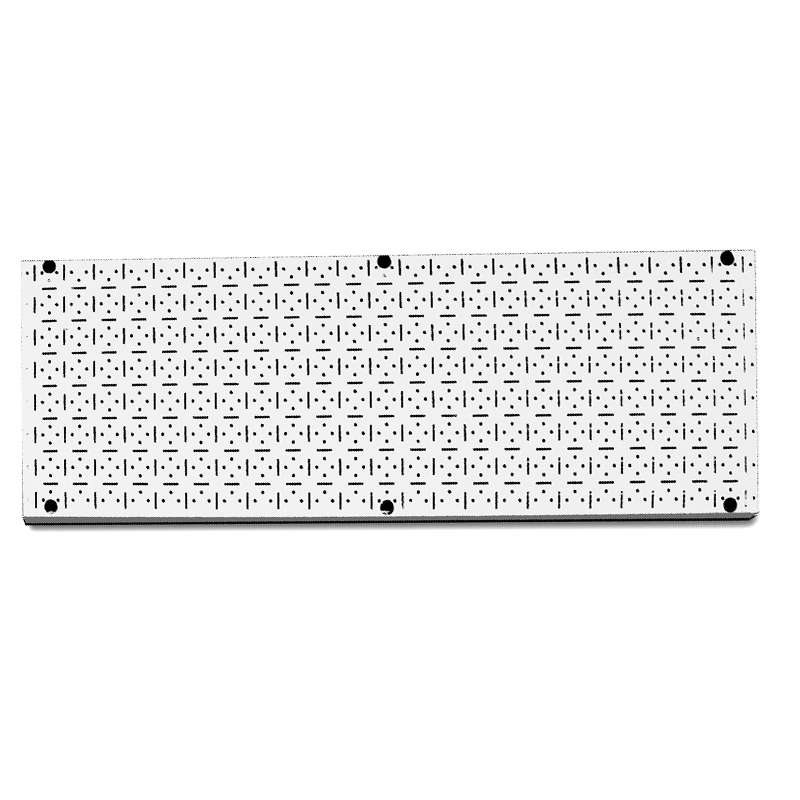 CLIP-FIT Powder Coated Steel Pegboard White 1200mm x 500mm ( 2 Pack )