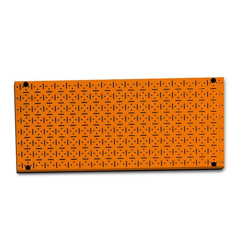 CLIP-FIT Powder Coated Steel Pegboard Orange 900mm x 400mm ( 2 pack  )