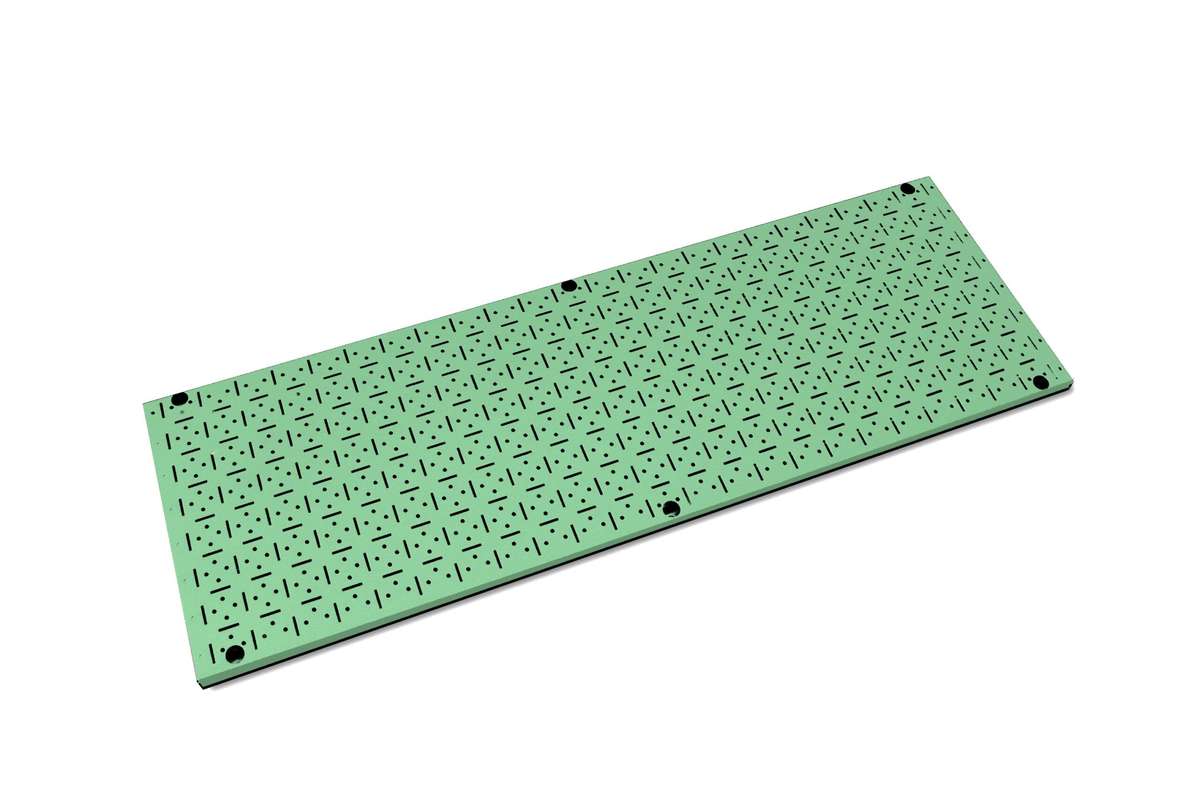 CLIP-FIT Powder Coated Steel Pegboard 1200mm x 500mm