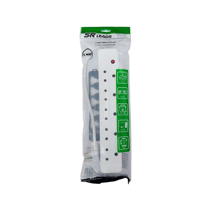 SR LEADS Multiplug 5 Way 16 Amp 3 Pin
