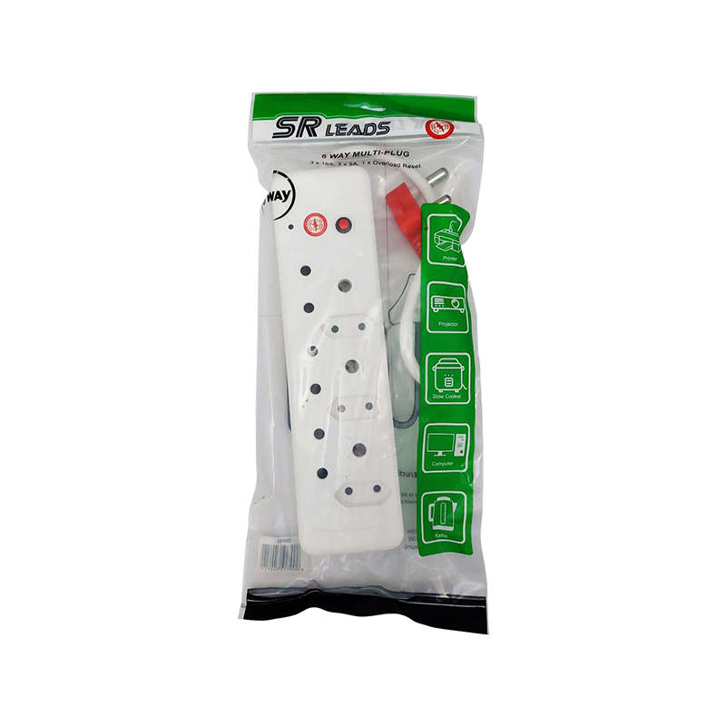SR LEADS Multiplug 3 x 16 Amp 3 x 5 Amp Surge Protection