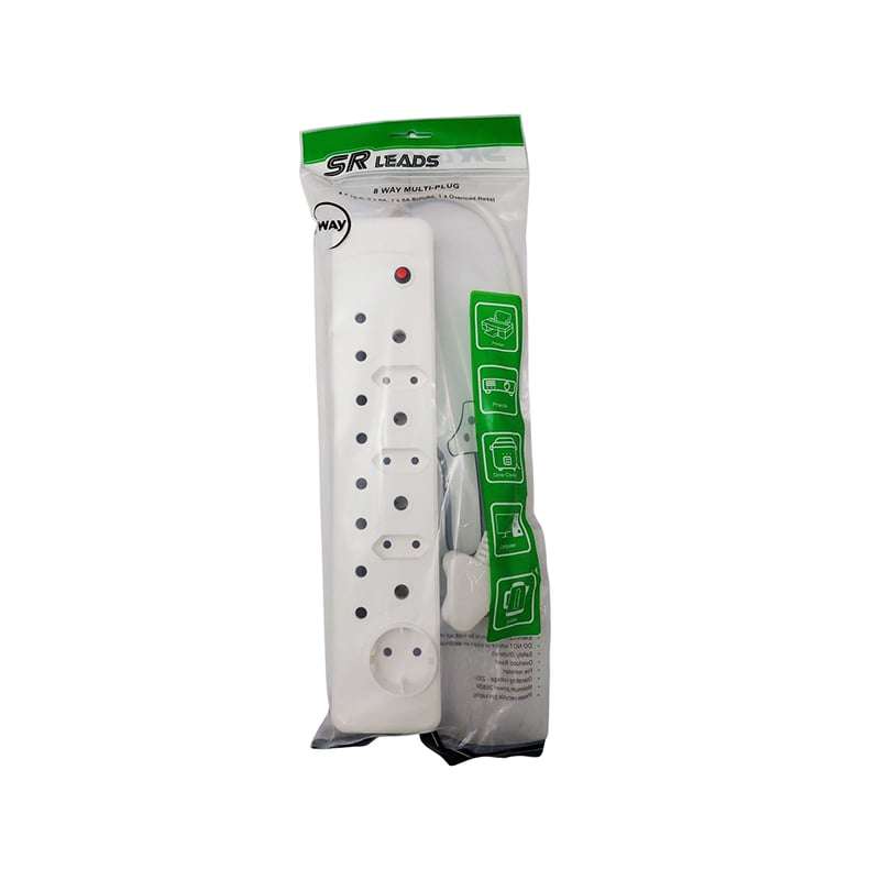 SR LEADS Multiplug 8 Way 4 x 16 amp 3 x 5 amp 1 Shuko