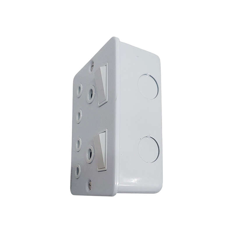 PLUGON Industrial Double Socket Switch 50mm x 100mm