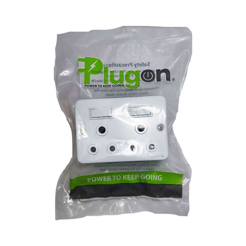 PLUGON Industrial Double Socket Switch 50mm x 100mm