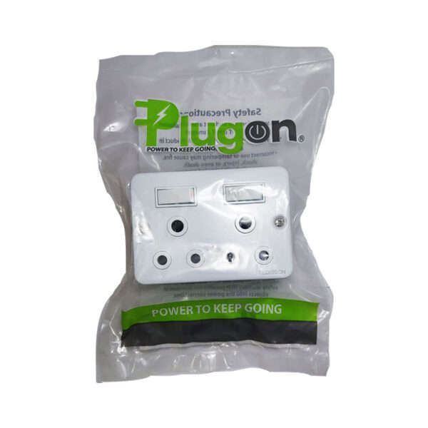 PLUGON Industrial Double Socket Switch 50mm x 100mm