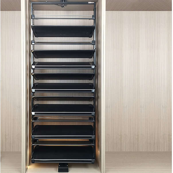 ROCO Rotating Shoe Rack Dark Grey 10 Layer