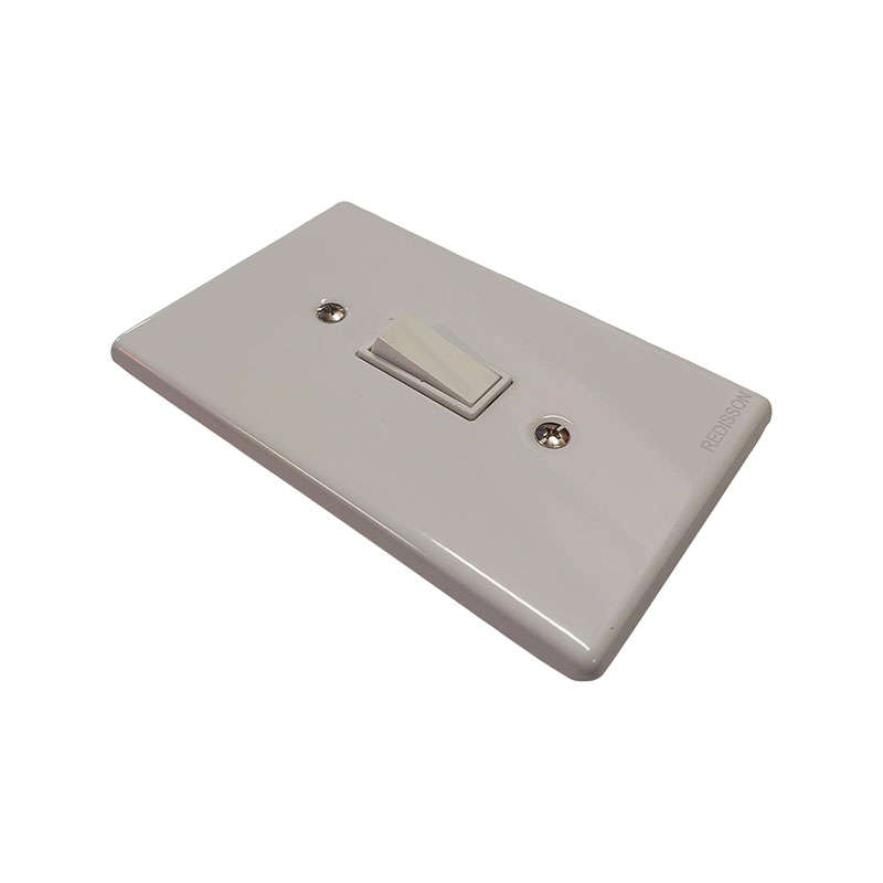 PLUGON Light Switch Steel 1 Lever 4 x 2