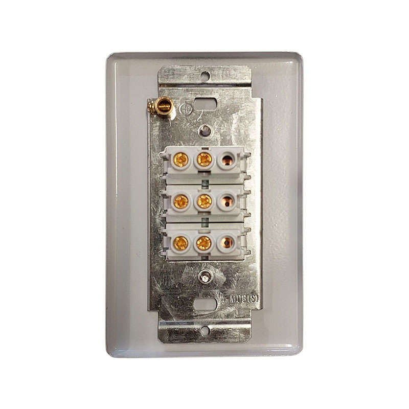 PLUGON Light Switch Steel 3 Lever 4 x 2