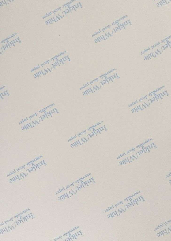 Waterslide Decal paper (for inkjet) - White