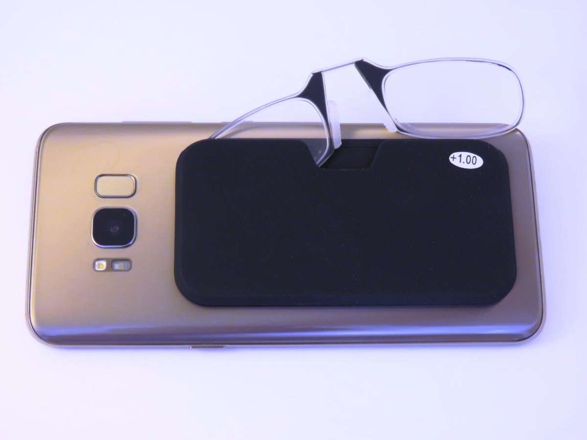 ezi optics mobile phone readers: black, +3.00