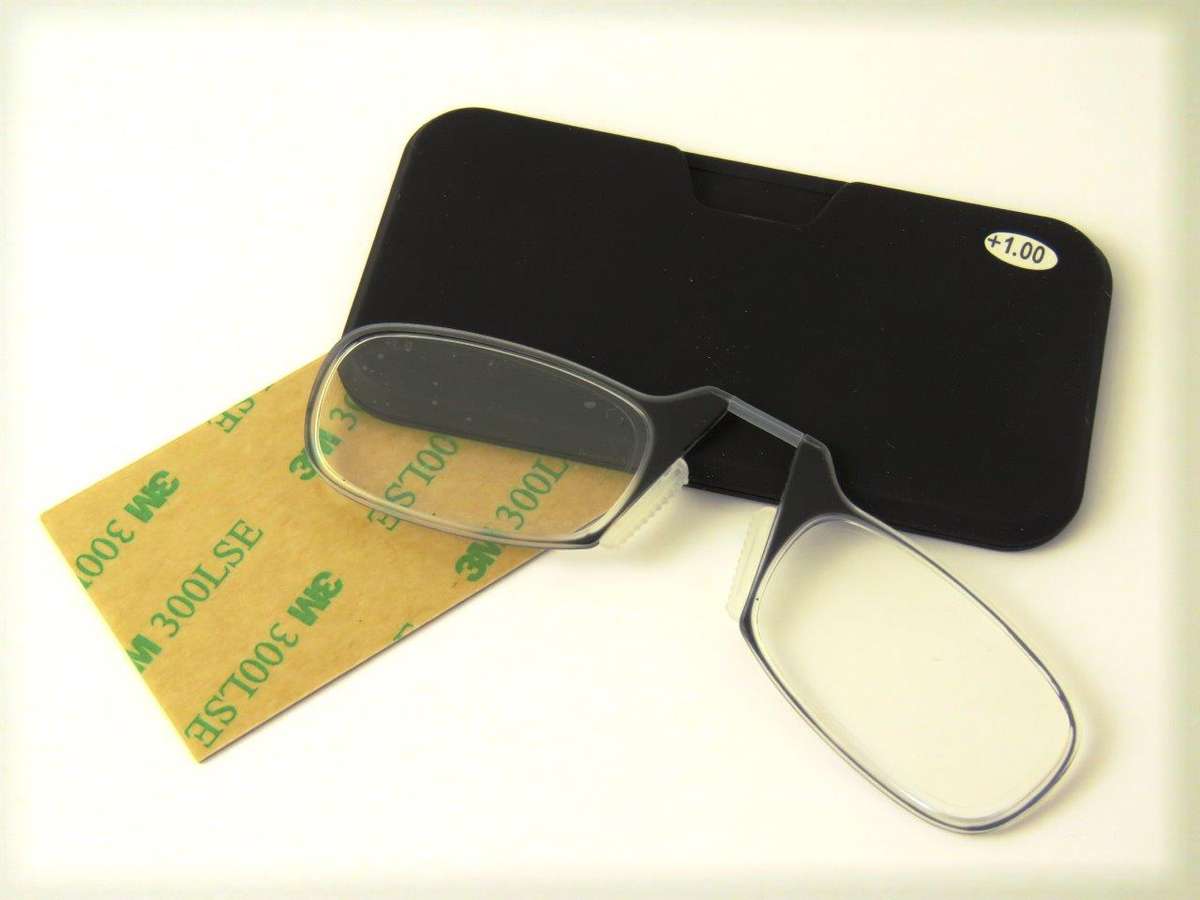ezi optics mobile phone readers: black, +3.00