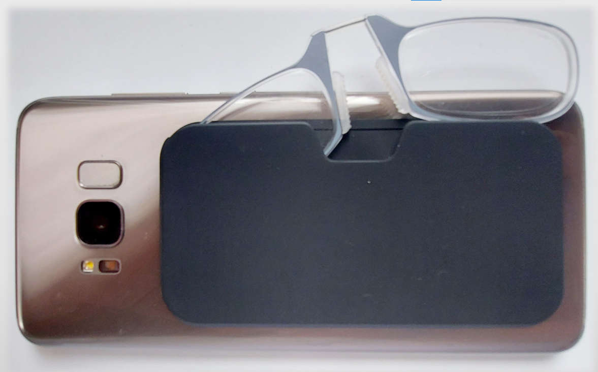 ezi optics mobile phone readers: grey, +1.00