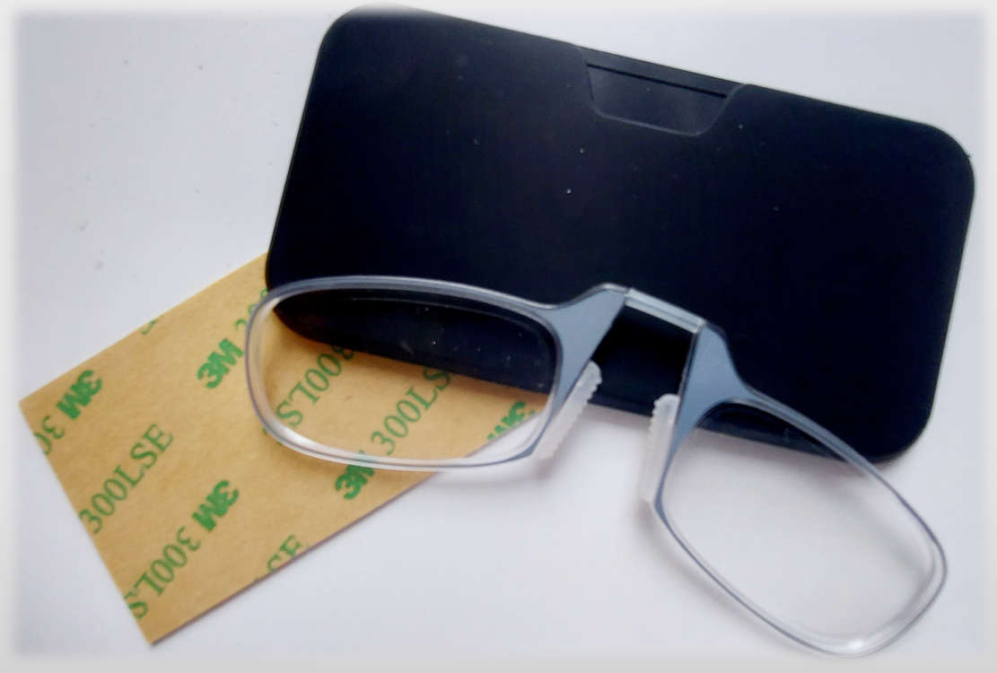 ezi optics mobile phone readers: grey, +1.00