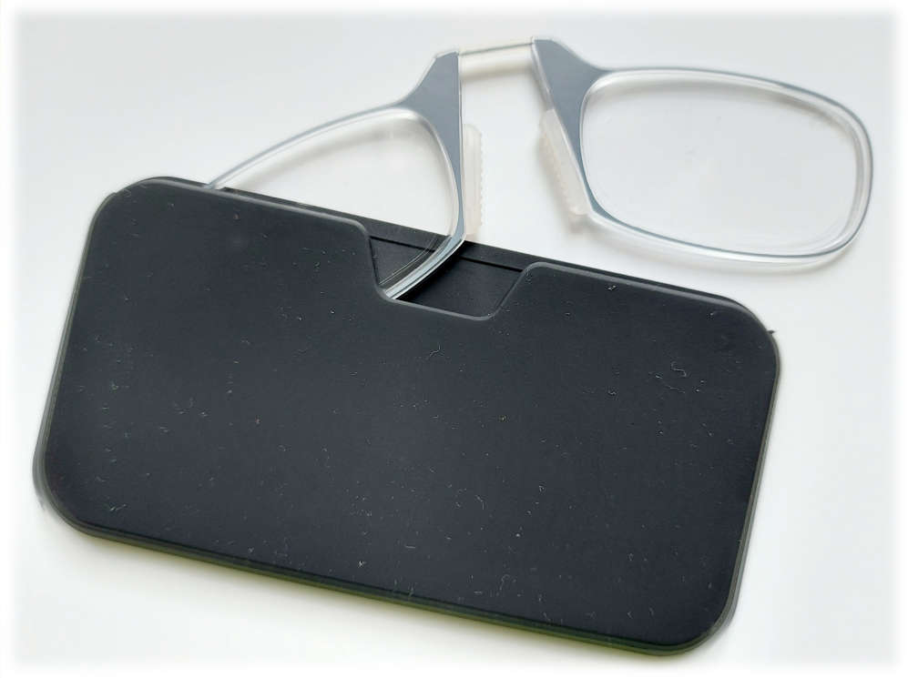 ezi optics mobile phone readers: grey, +1.00