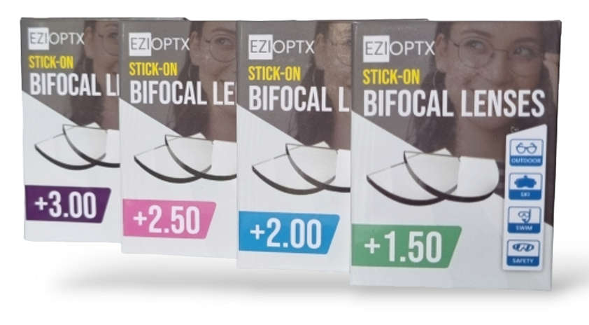 EziOptx Stick-On Bifocal Reading Lenses