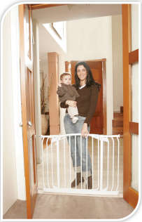 Liberty Hallway Gate - White (99cm to108cm) [Steel] - 7kg