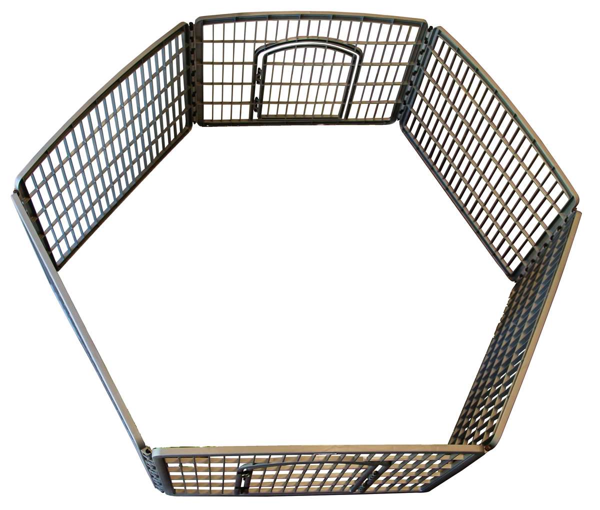 Grey pet playpen WITH extension kit [Plastic] - 13kg