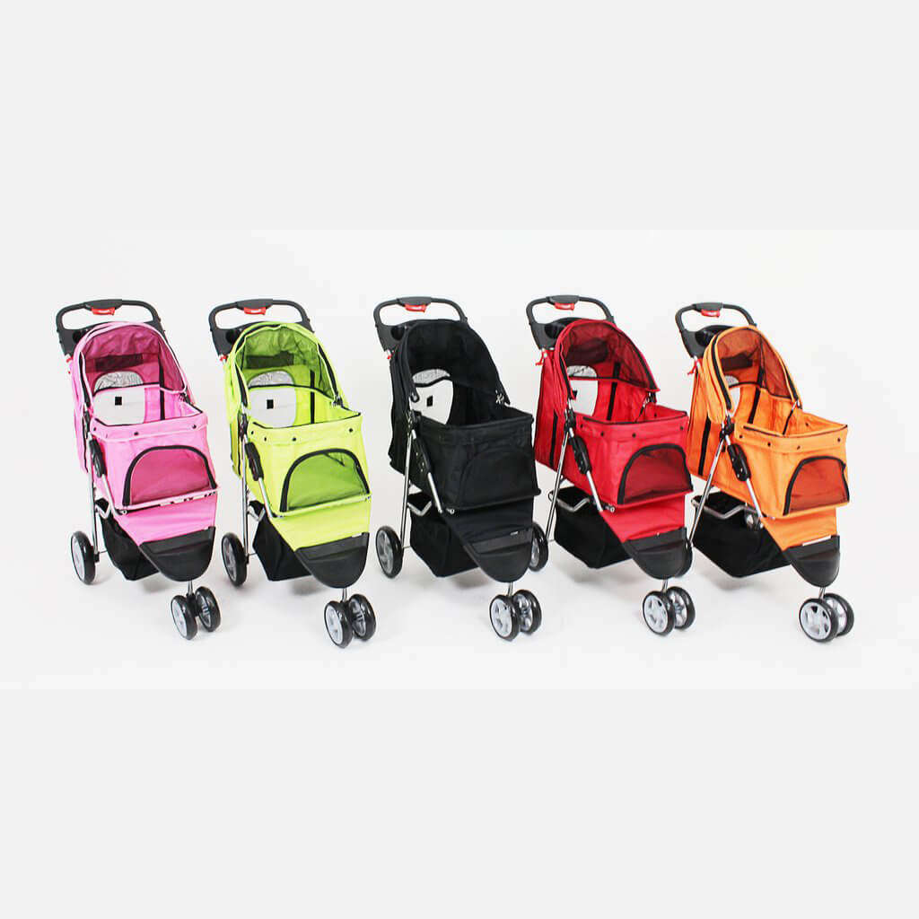 3-Wheel Pet Stroller - Small Green 6kg