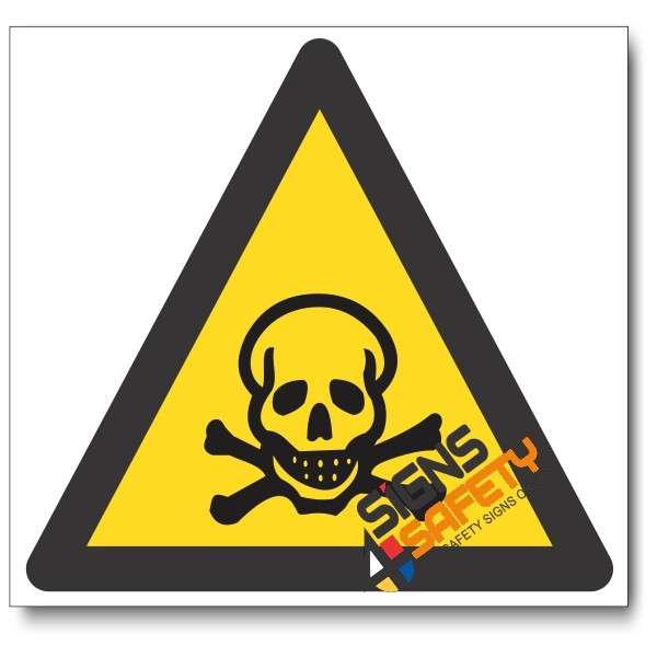 Poisonous Substance Hazard Sign - 190mm * 190mm 0.9mm ABS Plastic