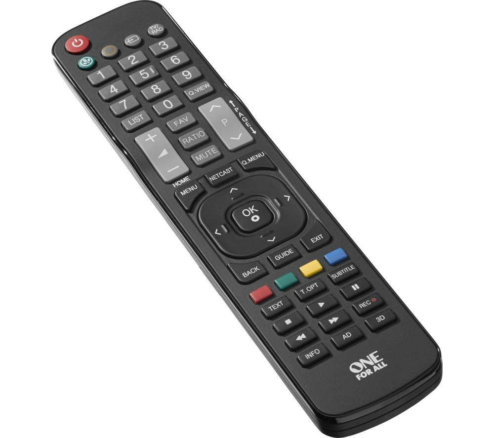 Replacement Remote Control for all LG TVs Programmable Remote Black URC 1911