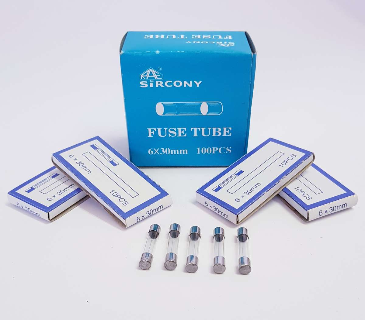 30mm Glass Fuse (15 Amp, 250 Volt) 10-Pack