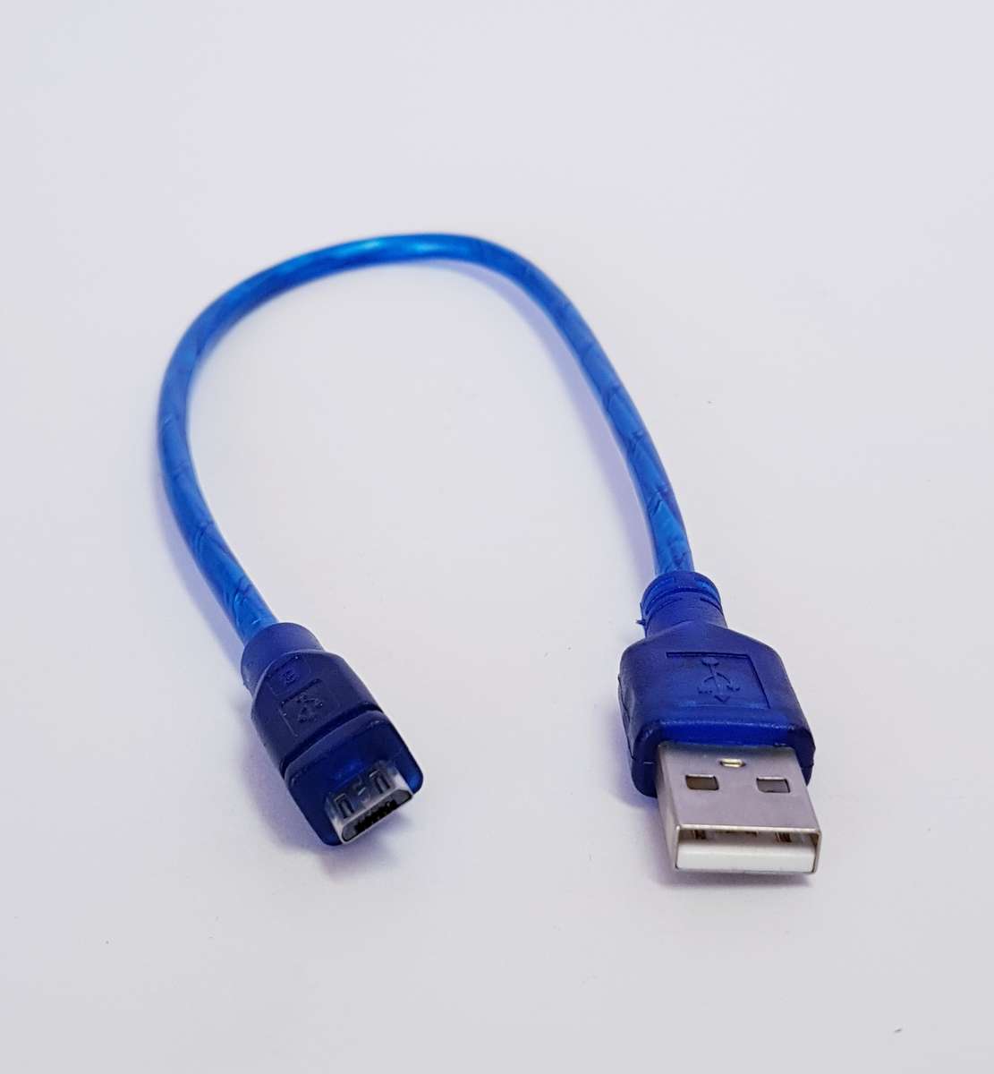 Short Micro USB B to USB A Data Cable (30cm)