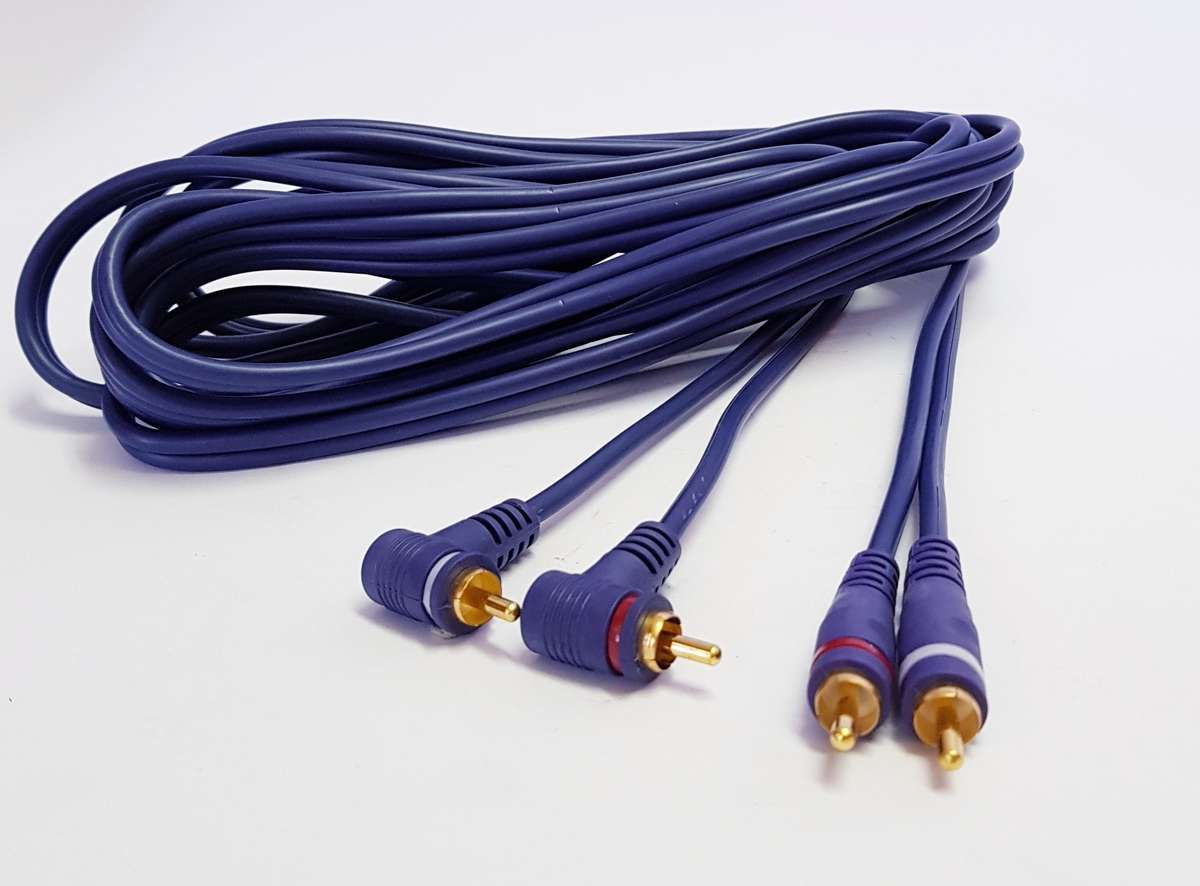 2 RCA - 2RCA (7M) cable Gold - THICK Blue RCA cable