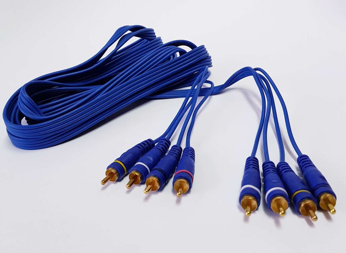 4.5m 4 RCA Male to 4 RCA Male Audio Cable (Gold Plugs)