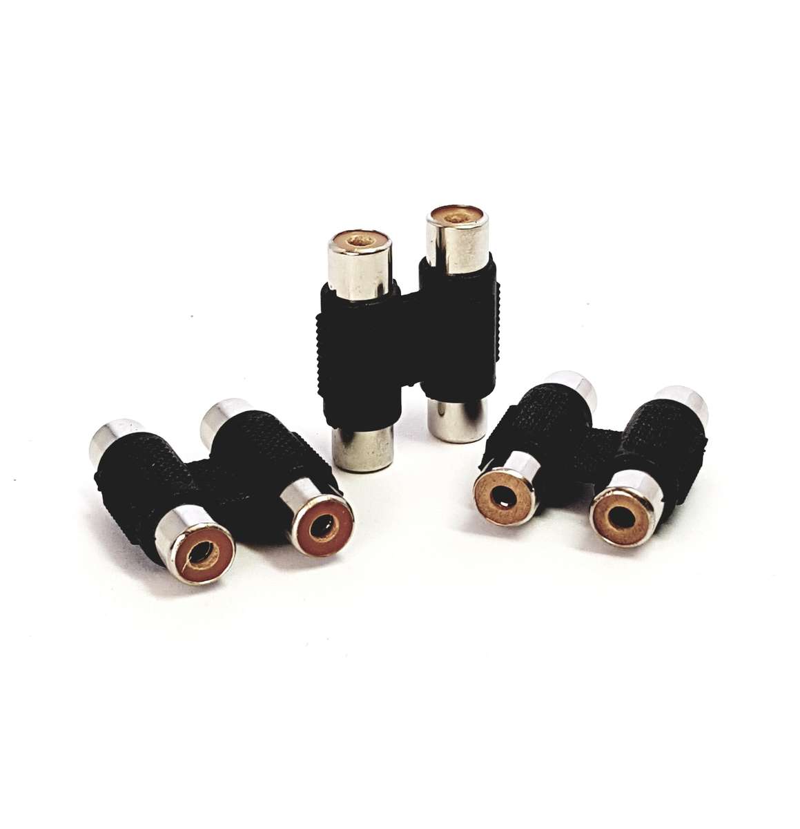 2x RCA Female to 2x RCA Female Coupler