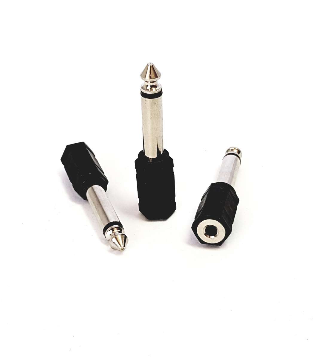 6.3mm Mono Male to 3.5mm Mono Female Audio Adaptor