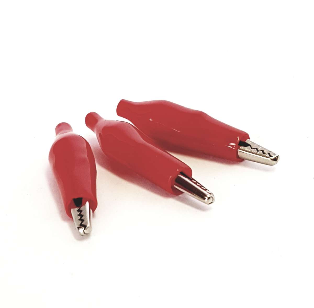 27mm Alligator Clips  Red (8-Pack)