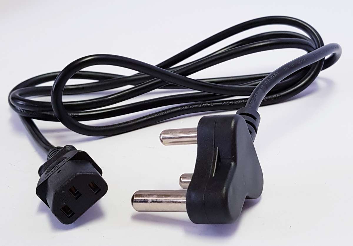 3-Pin Computer Power Cable (1.8m) - Black