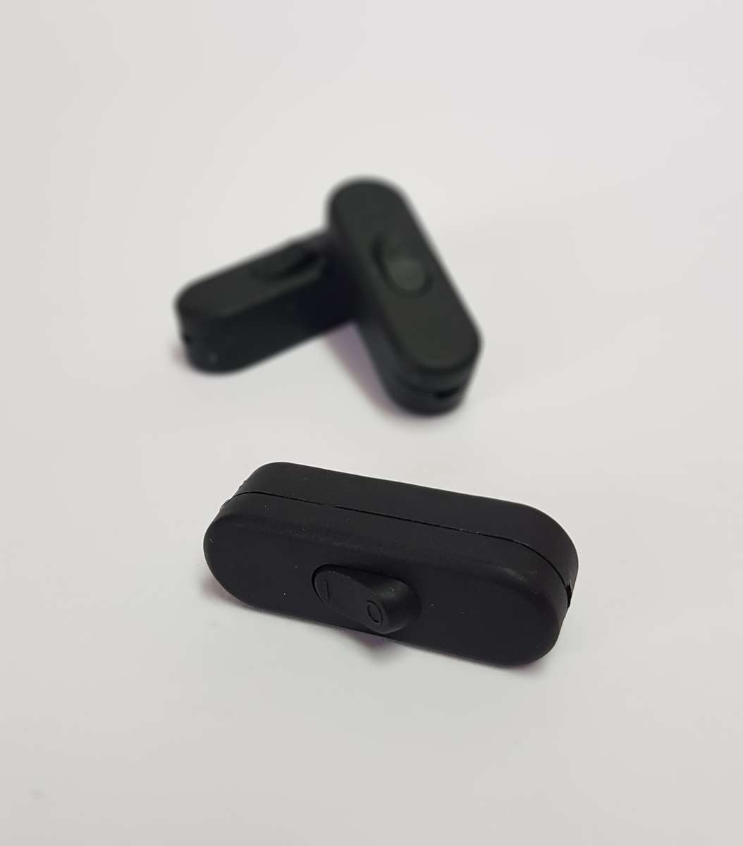 Black Inline Cord Switch (2-Pack)
