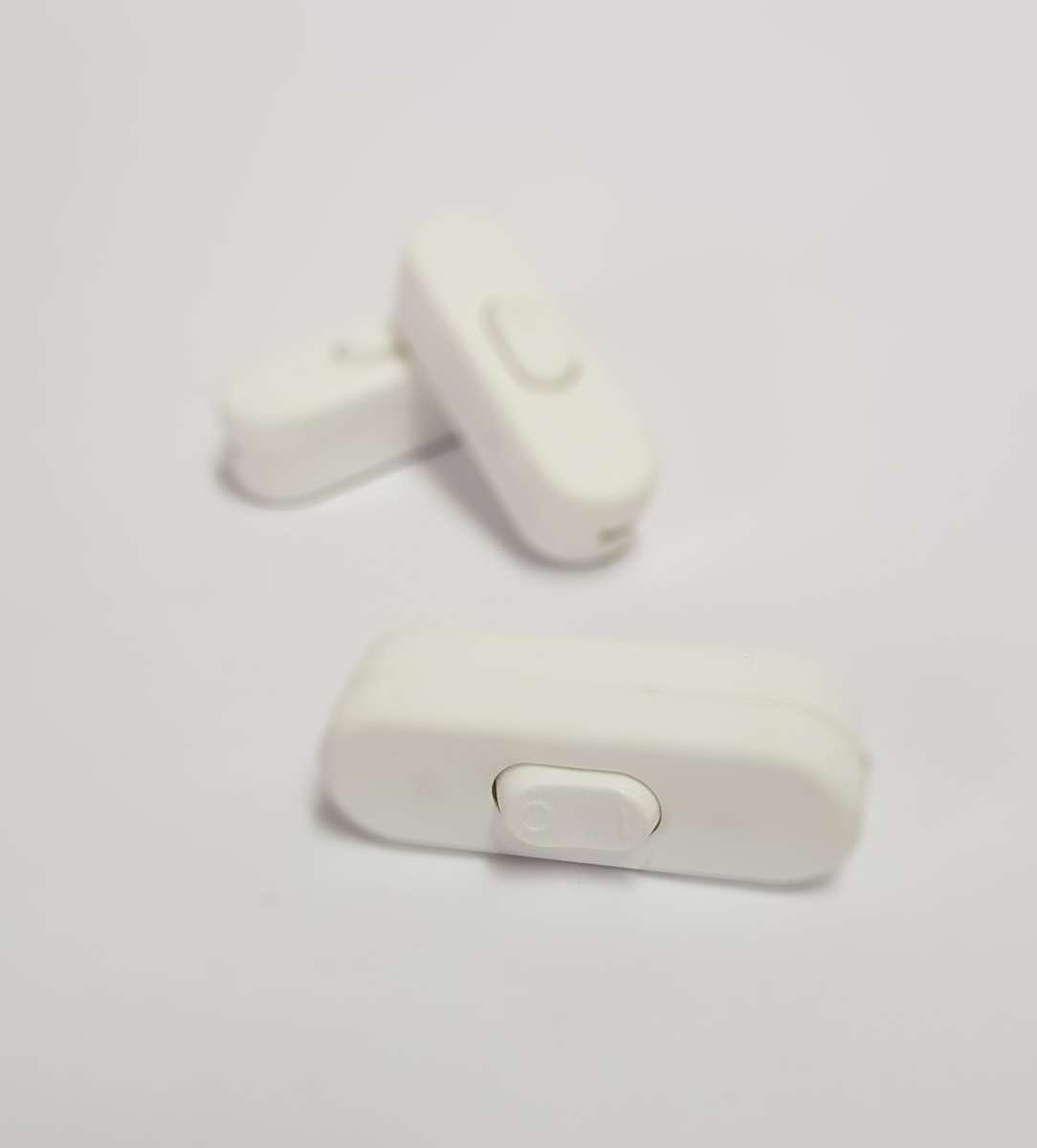 Bedside Lamp Switch (White)  Through Switch (2-Pack)
