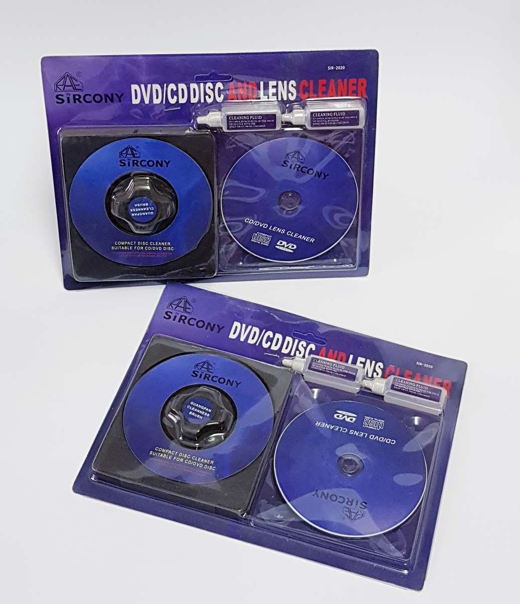 DVD/CD Cleaner Set (Lens Cleaner + Disc Cleaner)