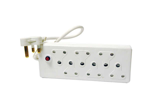 6Way Power Multiplug with Cord  6×3Pin Sockets