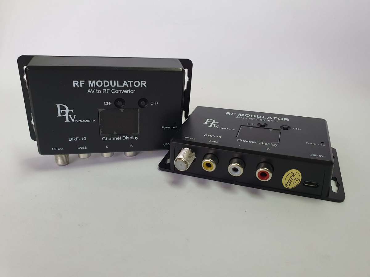 DRF-10 RF Modulator - AV to RF Converter