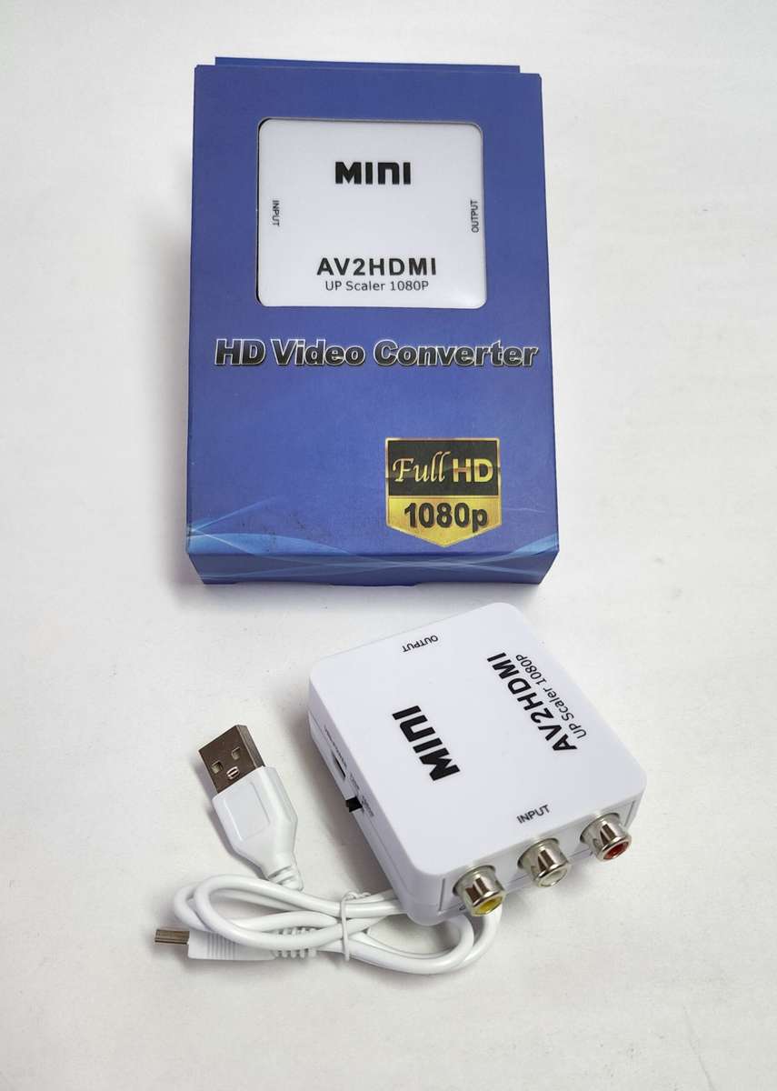 AV to HDMI Converter Adapter  Composite RCA to Digital HDMI Output