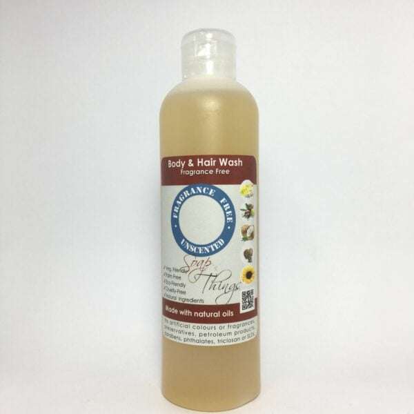 Body & Hair Wash, Unscented, Natural Liquid Soap