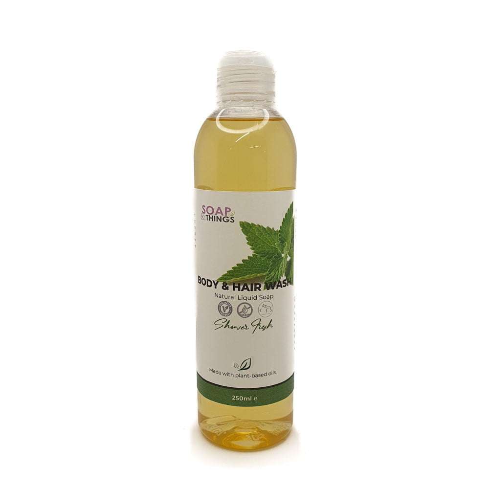 Body & Hair Wash, Shower Fresh Essential Oils Natural Liquid Soap