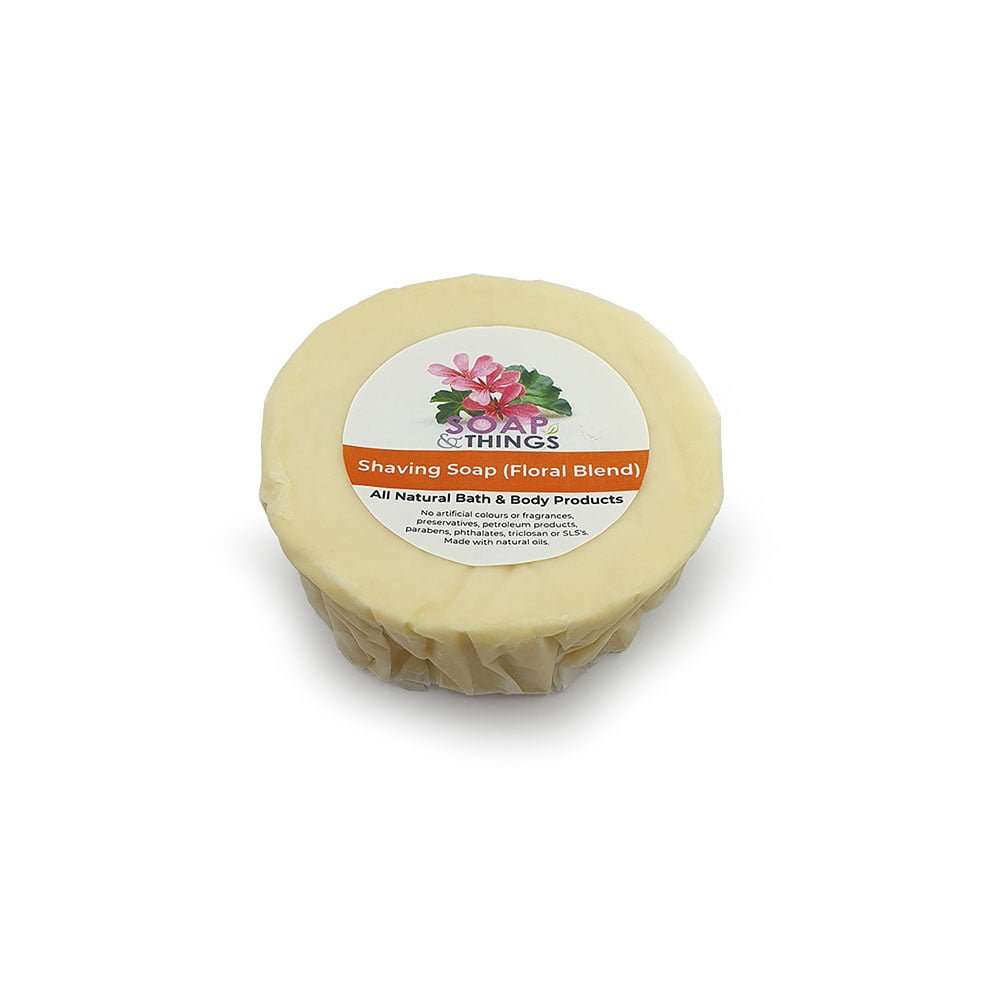 Soft Shaving Soap, Floral Essential Oils Natural Shaving Soap (Refill)
