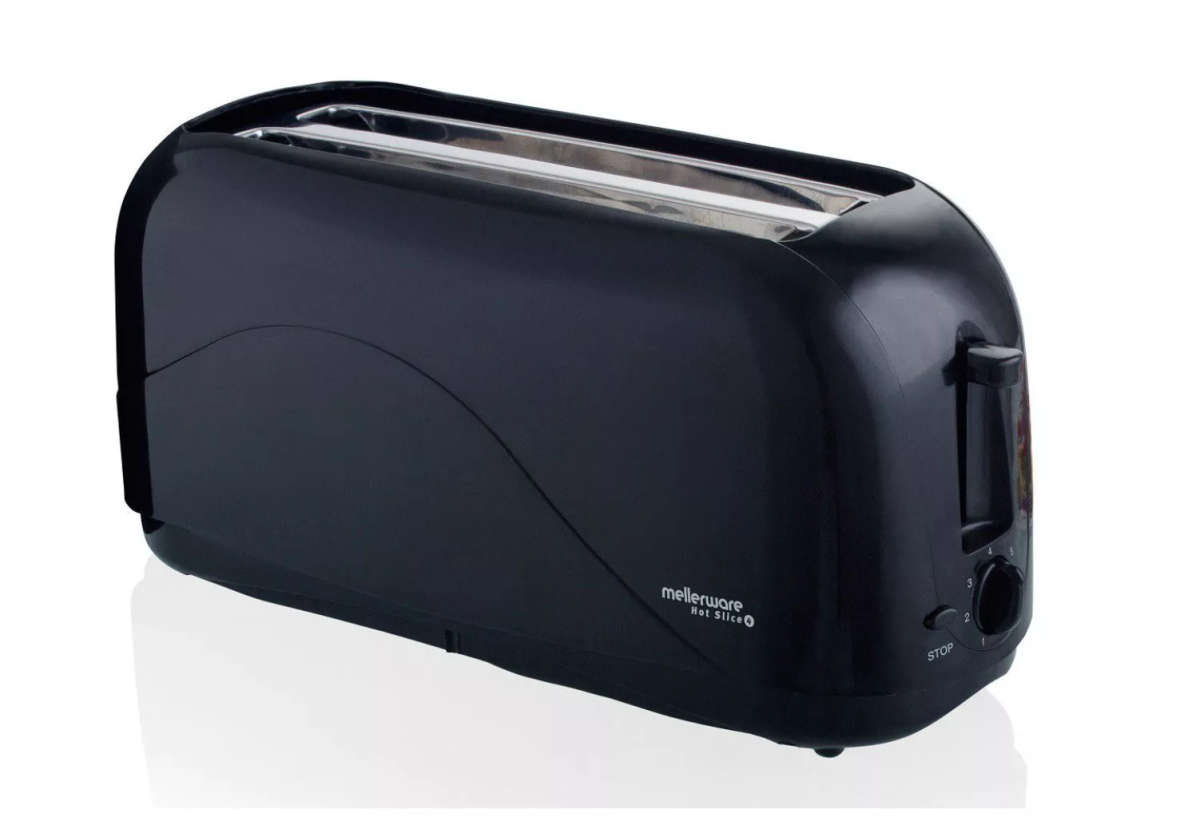 Mellerware - 4 Slice Cool Touch Toaster - Black - 24441