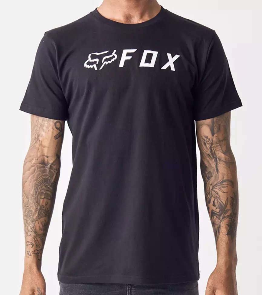 Fox Mens Apex Ss Tee Black - Medium