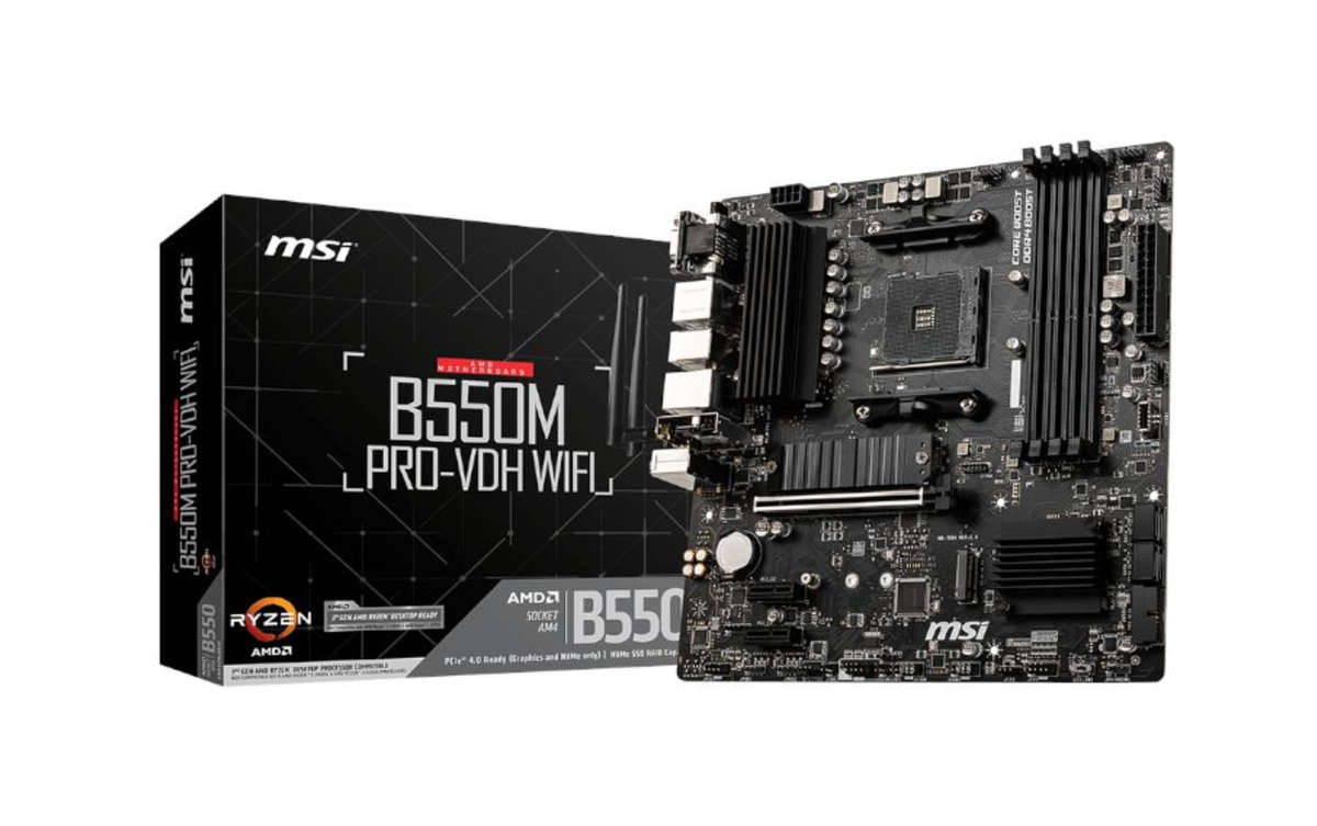 Msi B550M Pro-Vdh Wifi Amd Am4 Matx Gaming Motherboard (New, open-box)