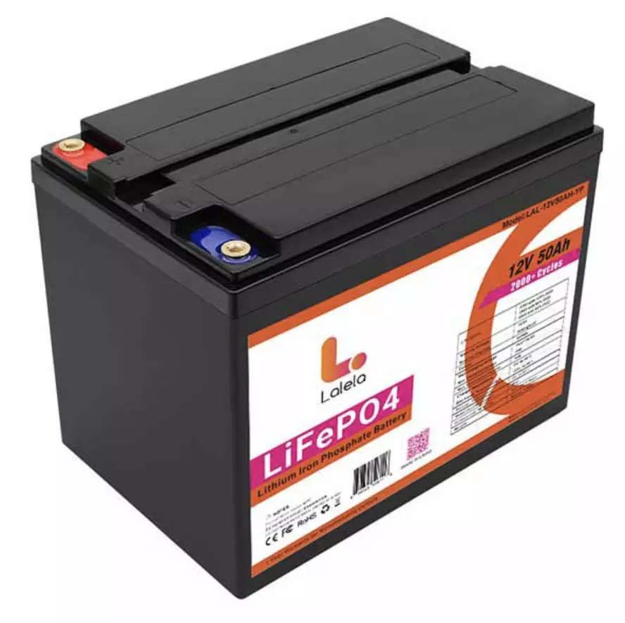Lalela 12V 50Ah Lithium Battery LiFePO4 - 640Wh - Drop in Replacement